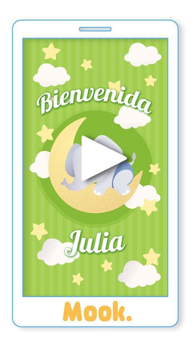 Elefantito Invitación Animada En Video Baby Shower 0