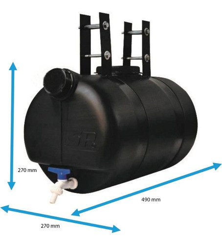 Tanque De Agua Para Camion  25lts Negro 1