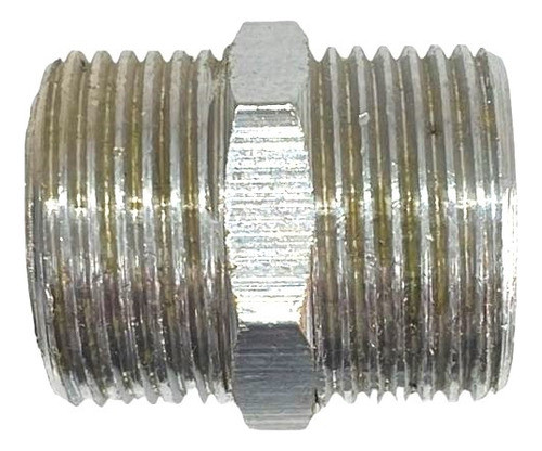 Pack X5 Rosca Con Tuerca Bronce Cromado 1/2 Pulgada Rosca M 1