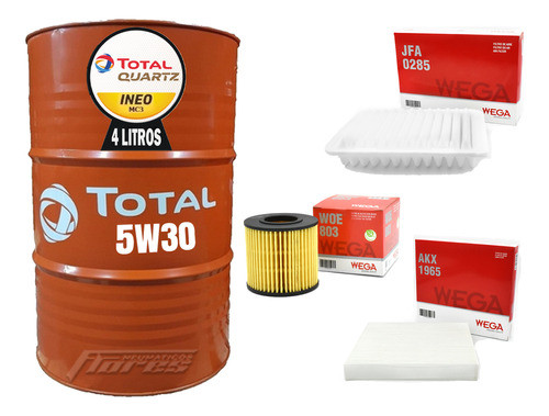 Cambio Aceite 5w30 4l + Kit Filtros Toyota Corolla 1.8 16v 0