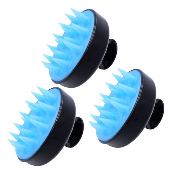 3un Escova Massageadora Couro Cabeludo Anti Caspa Anti Queda 0 3un Escova Massageadora Couro Cabeludo Anti Caspa Anti Queda 0