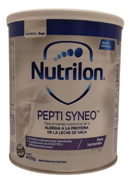 Nutrillon Pepti Syneo, Leche En Polvo, 400gr. Para La Aplv. 0