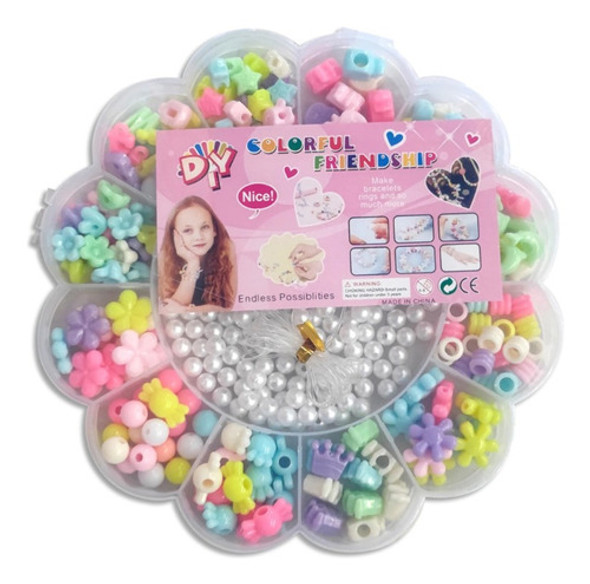 Kit Set Para Armar Pulseras Collares Cuentas Bijou Juego 0