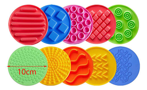 K 10x Esteiras De Silicone Sensorial, Discos Sensoriais, 1