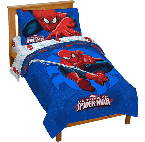 Marvel Spiderman 'regulador' Niño Pequeño 4 Piezas Juego De 0
