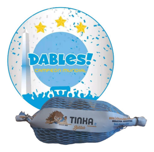 Dables Campeón Mundial + Bolitas Tinka Selección Argentina 0