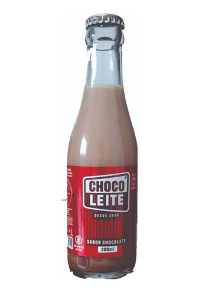 12 X Choco Leite 200 Ml - Garrafa Tradicional. Descartável. 0