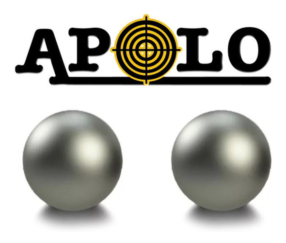 Pack X5 Balines Apolo Esféricos X 100 5.5 Mm 1