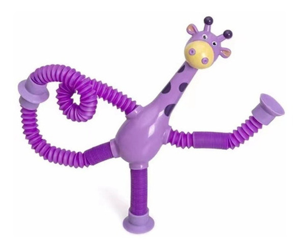Brinquedo Girafa Para Crianças Kit C/4 Ventosas Telescópica 1