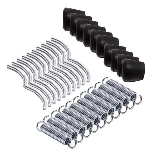 Pack Repuestos Mini Trampolin 10 Regatones, 10 Resortes 10 W 0