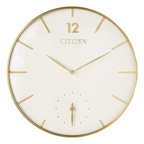Citizen Cc Galería Reloj De Pared, Tono Dorado 1