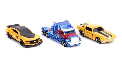 Pack X3 Autitos Nano Hollywood Transformers Universo Binario 1