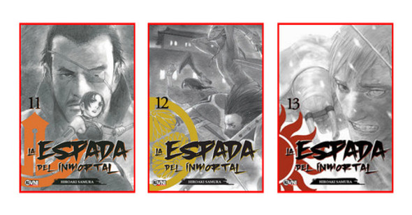 Combo La Espada Del Inmortal Vol. 11 A 13 - Manga - Ovni 0