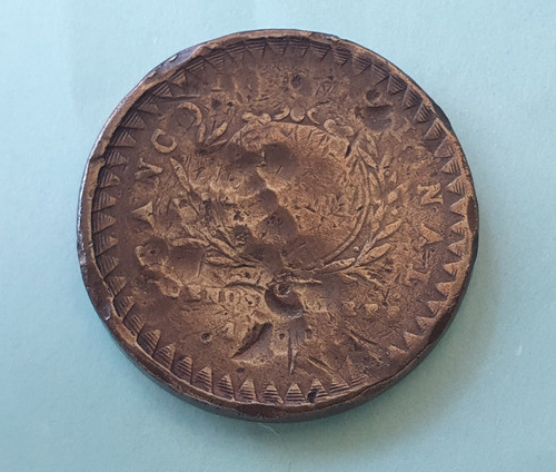 Moneda De 20 Decimos Del Año 1830 Antigua Argentina 1