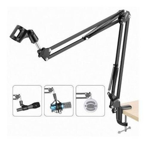 Suporte Pedestal Braço Mesa Articulado P/ Microfones 1