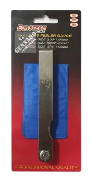 Juego Sondas Galgas 20pzas 0.05-1mm Milimétricas Eurotech 1