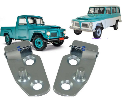 Par Batente Porta Dian Direita Esquerda Ford F75 1966 A 1981 0