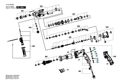 Set Basico Piezas De Martillo Skil 1859 1559 Original 1