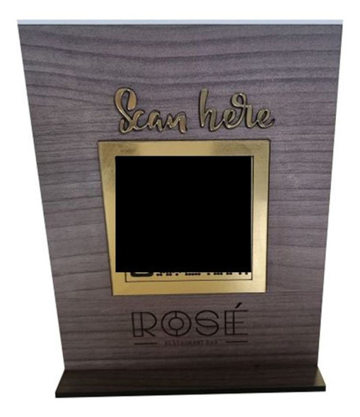 Exhibidor De Codigo Qr - Fibroplus - Grabado Laser 0