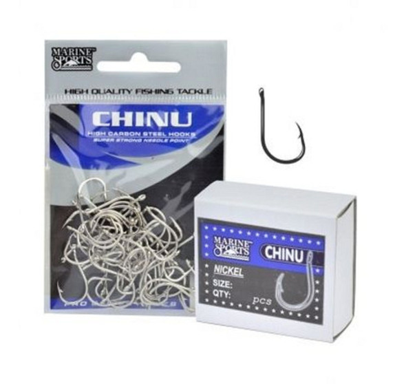 Anzuelos Chinu Nickel Nro 2 Marine Sports 50 Unidades Pack 0