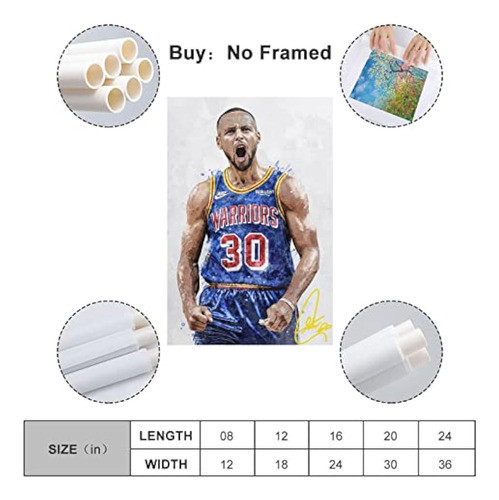 Hpdt Stephen Curry - Póster Con Impresión En 1