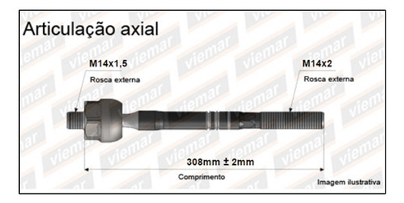 Puntero De Cremallera Ford Fiesta 96 / 14mm 1