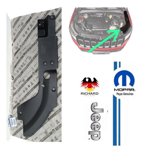 Acabamento Do Farol Esquerdo Jeep Compass 2017 A 2021 Orig 1