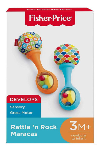 Fisherprice Rattle N Rock Maracas Azul-laranja 1
