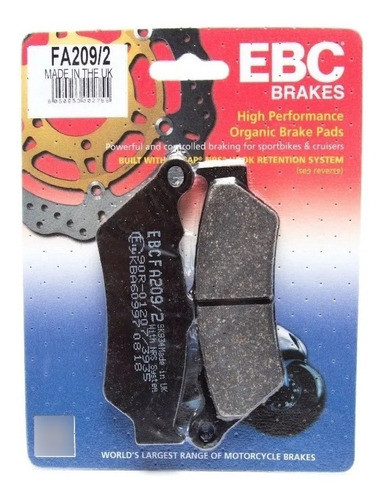 Pastilla Freno Fa209 209 209/2 Ebc Bmw F 650 700 800 Gs 0