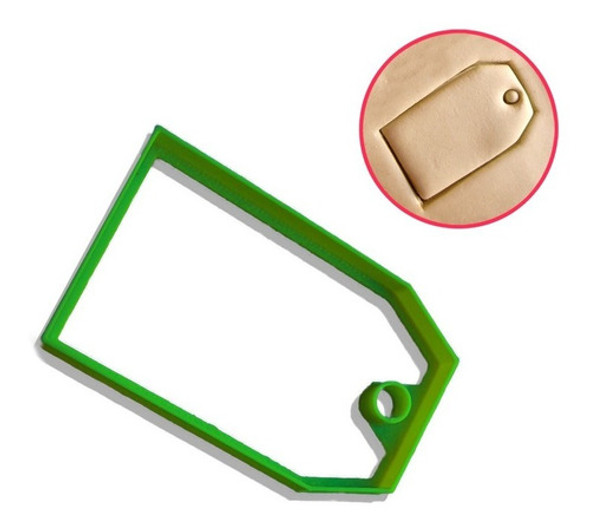 Etiqueta Cortante Galleta Fondant Ceramica Porcelana Fria 0