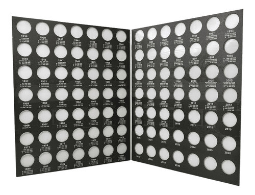 Álbum Para 0,05 Cents Dollar, De1938 A 2030 1