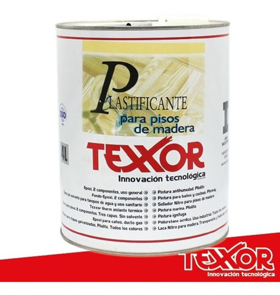 Plastificante Para Pisos Texxor Poliuretano 4 Lts 0