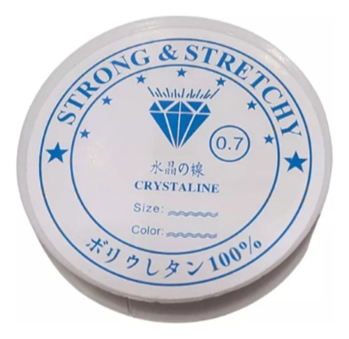 Tanza Elástica 0.7 Mm Rollo Pulseras Bijou 0