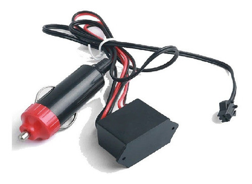 Adaptador Cinzeiro 12v Fio De Neon El Wire Para Carro E Moto 0