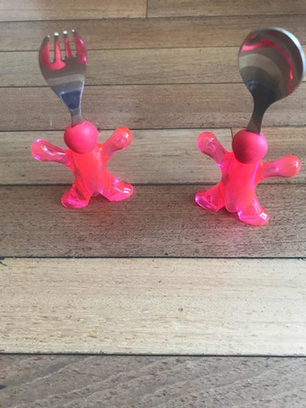 Cubiertos Infantiles Con Posa Cubierto. Set 3 Piezas 0 Cubiertos Infantiles Con Posa Cubierto. Set 3 Piezas 0