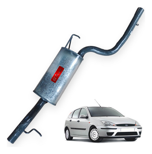 Silenciador Trasero Ford Focus 1.6 2004-2012 Reforzado, Puma 0