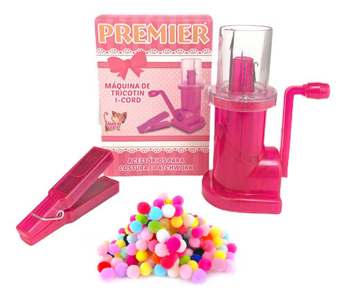 Máquina Tricotin Para Porta Maternidade + 200 Pompom 0