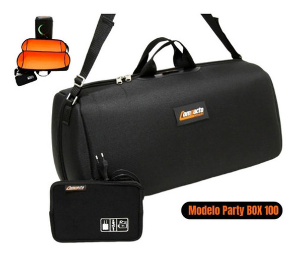Case Capa Bag Bolsa Para Jbl Partybox 100 A Prova D´agua Nf 1
