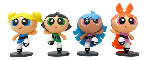 Miniaturas Meninas Super Poderosas - Kit Com 4 Peças - Pvc 1