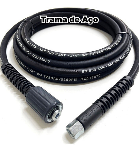 Mangueira 3metros Aço Lavadora Tekna Hlx1101v / Hlx1102v 0