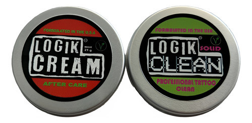 Kit Curativo Para Tatuaje Jabón Y Crema Logik Tattoo Tatuaje 1