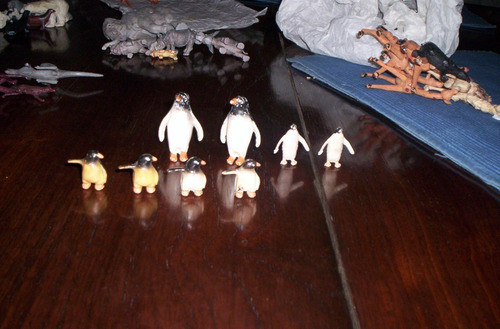Lote De 8 Pinguinos De Plastico Eg Toys Lote 9 0