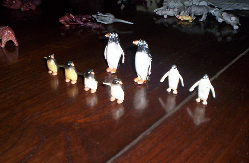 Lote De 8 Pinguinos De Plastico Eg Toys Lote 9 1