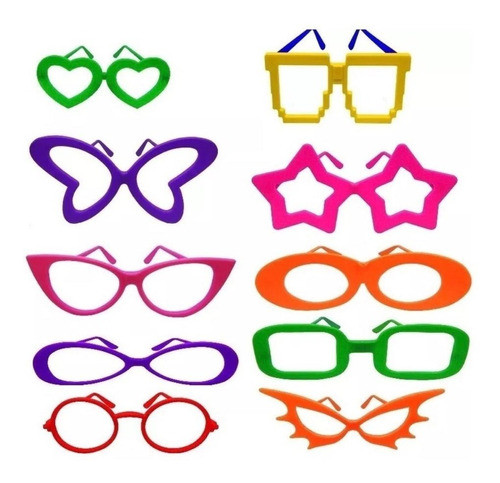 Kit 100 Óculos Festa + 100 Pulseiras De Neon 0