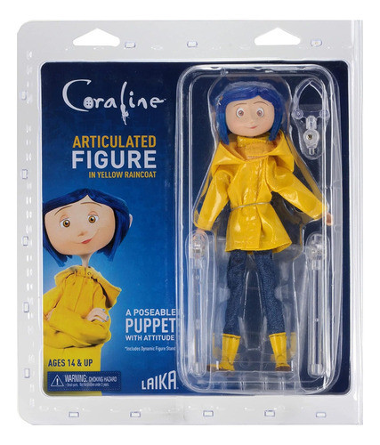 Boneca De Ação Em Pvc Com Estampa Coraline Em Amarelo 0