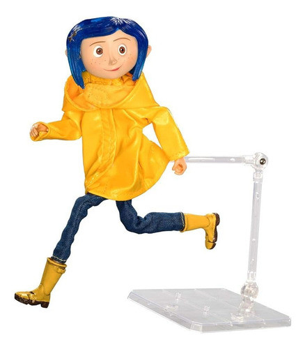 Boneca De Ação Em Pvc Com Estampa Coraline Em Amarelo 1