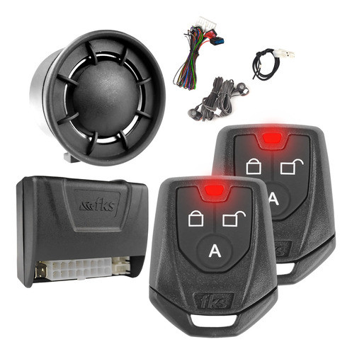 Alarme Do Carro Com Bloqueador Universal Antifurto Fks 0