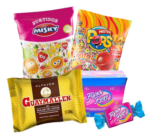 Combo Golosinas Cumpleaños 25 Chicos Fiestissima Liniers 0