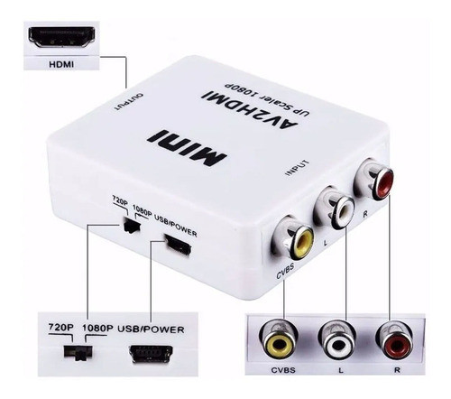 Intco Conversor Hdmi A Rca 09-031c 1