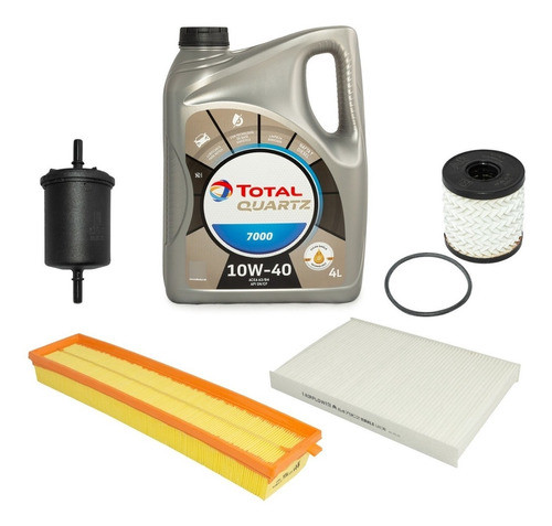 Kit 4 Filtros Original + Aceite Total Peugeot 408 1.6 Nafta 0